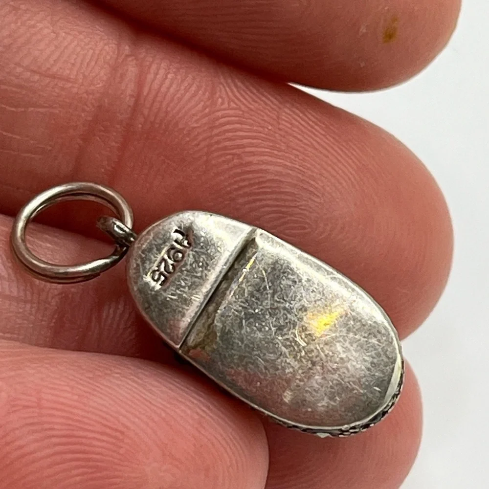 Vintage shoe Sterling silver charm pendant